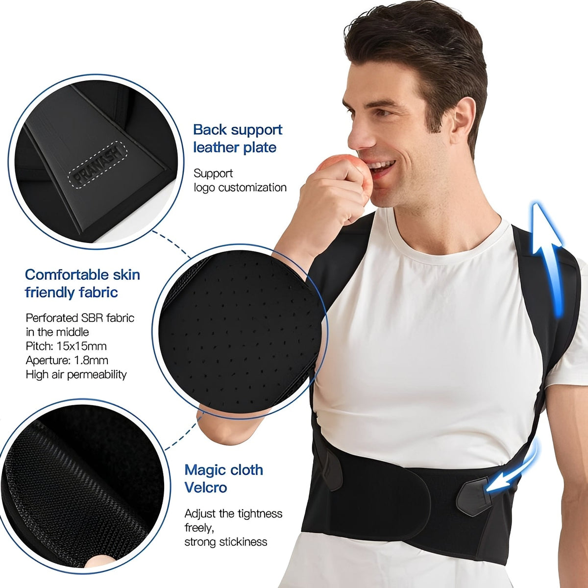 Adjustable Shoulder Strap Posture Corrector – Lightweight Support