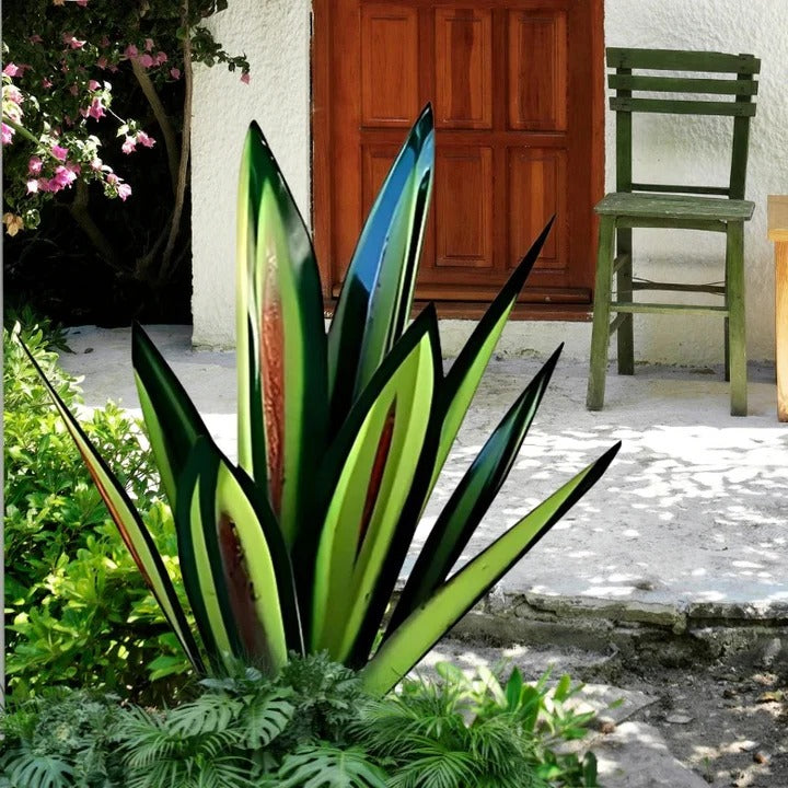 Agave Americana Metal Garden Ornament for Indoor or Outdoor Use