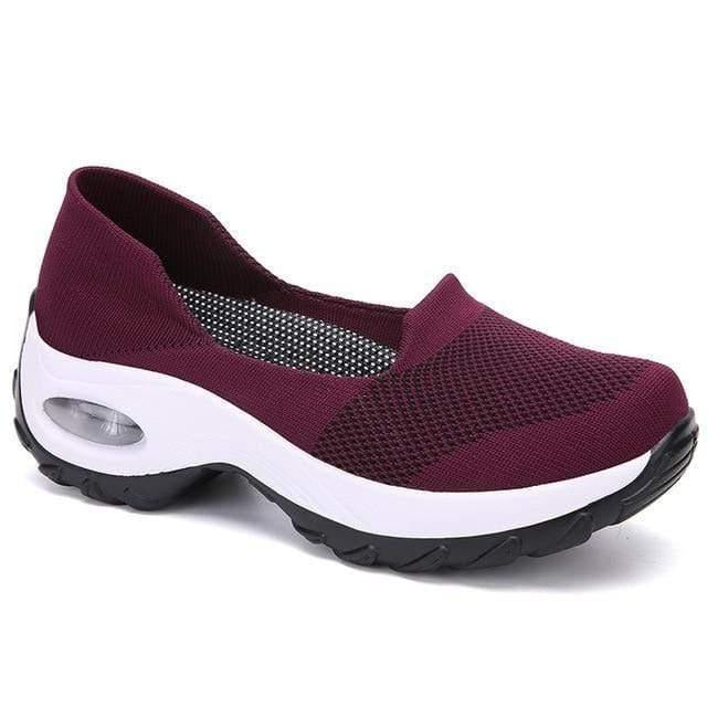 Women's Lightweight Mesh Sneakers Featuring Arch Support and Air Cushion