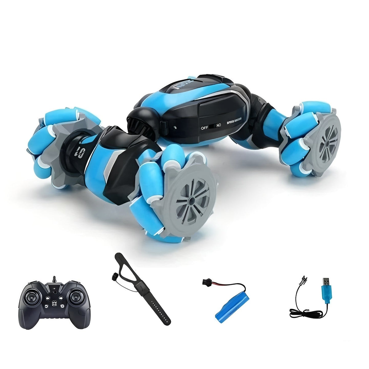 Remote Control Stunt Car with Dual-Sided Driving and Gesture Control