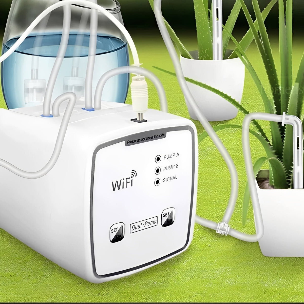 Smart Plant Irrigation System with 20 Drip Ports and WiFi Connectivity