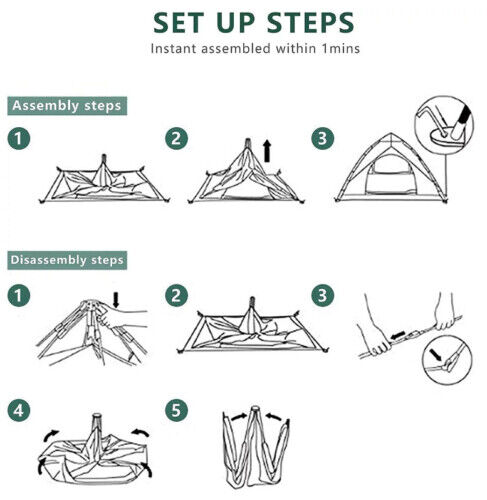 Instant Setup Tent for 3-4 Campers – Quick Assembly