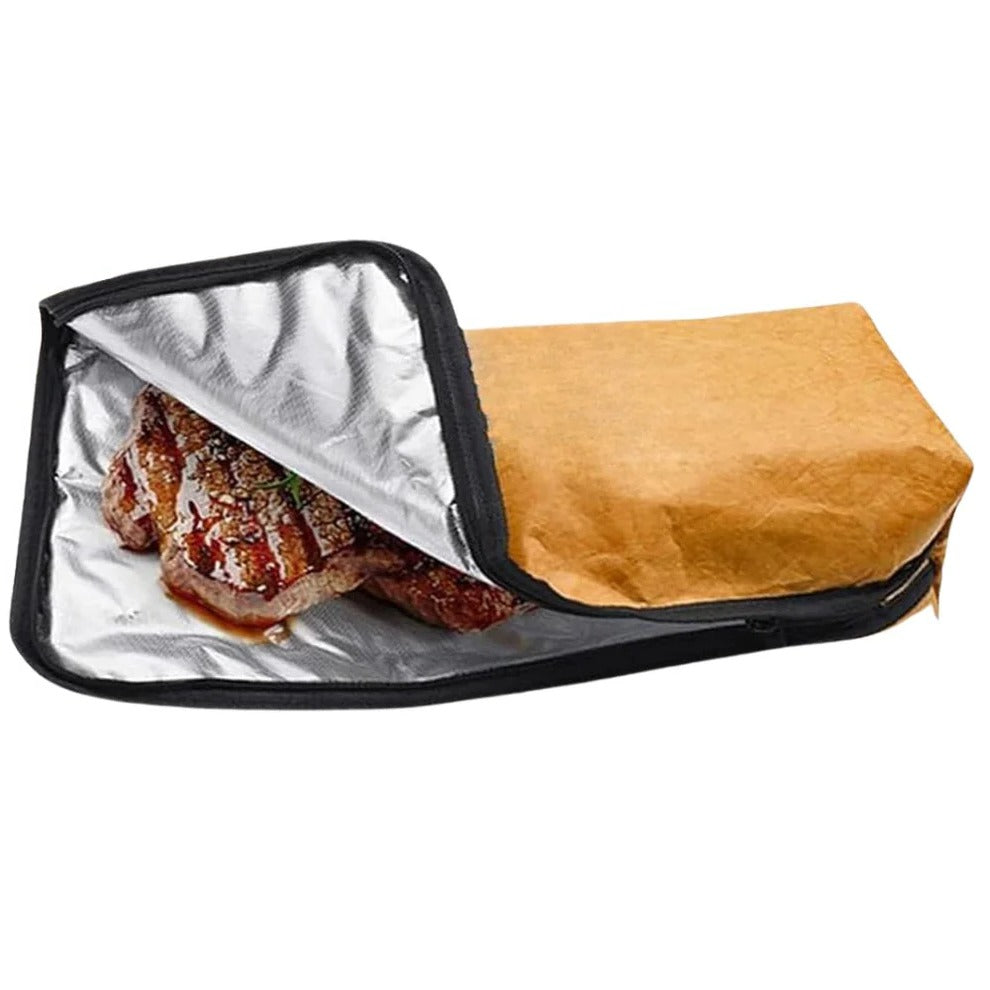 Insulated Meat Resting Blanket with Handle for Barbecue Brisket