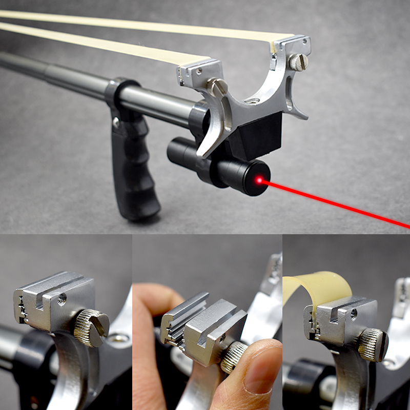 Adjustable Slingshot with Laser Targeting | High-Accuracy Outdoor Slingshot