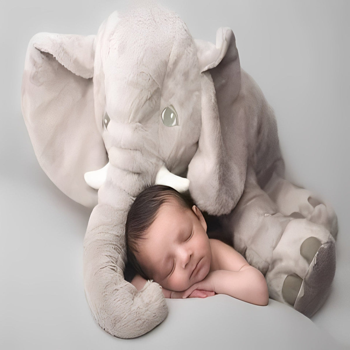Support Pillow for Lounging and Play - Elephant Plush Design