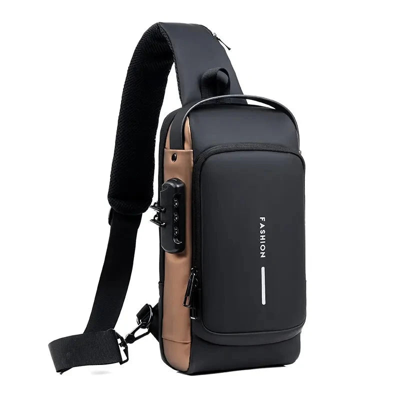 Backpack with Concealed Zippers for Theft Protection