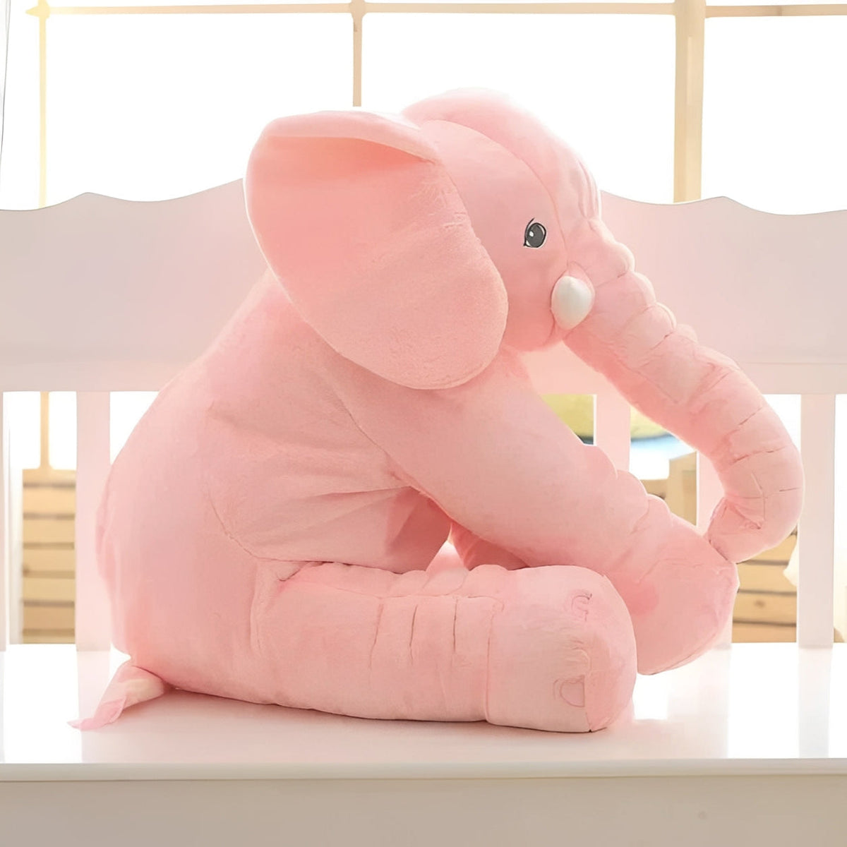 Support Pillow for Lounging and Play - Elephant Plush Design