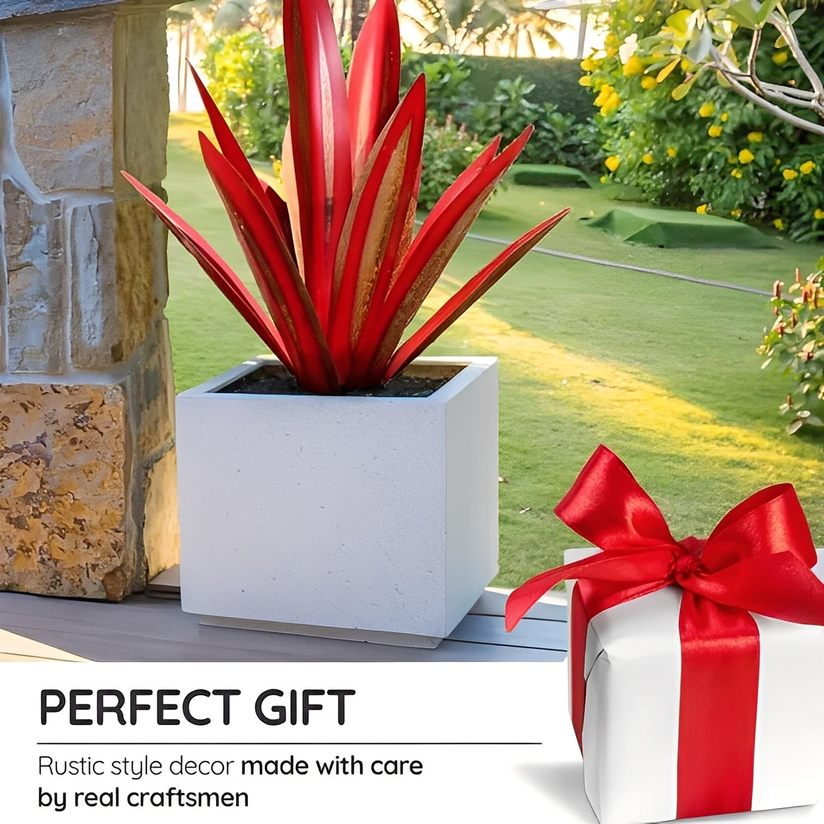 Agave Americana Metal Garden Ornament for Indoor or Outdoor Use
