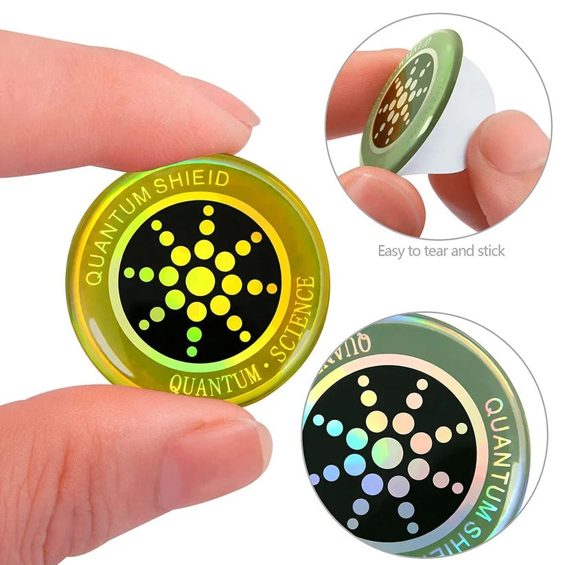 6-Pack of EMF Protection Stickers for Mobile Devices and Laptops
