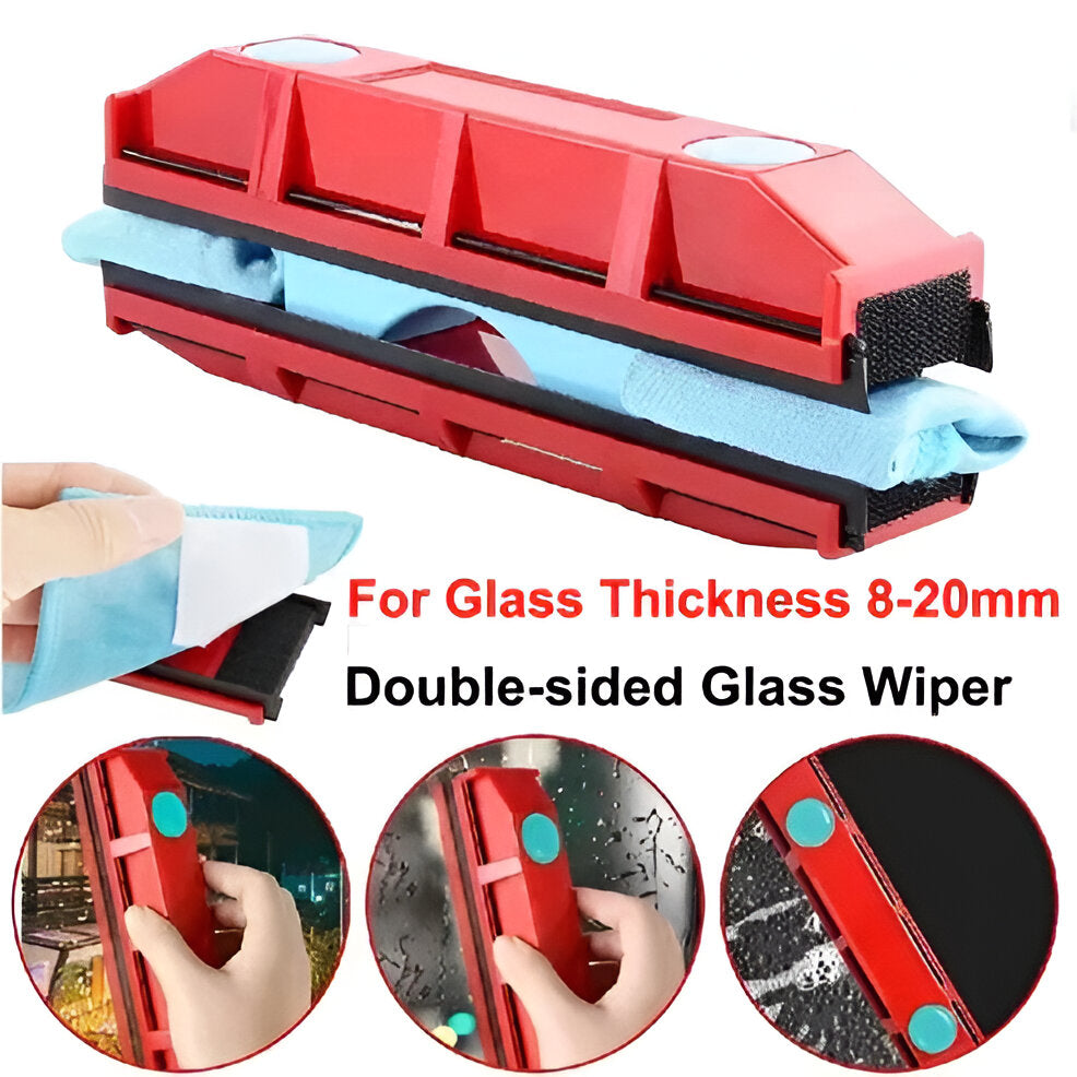 Magnetic Window Cleaner for Glass Surfaces - Double-Sided Design