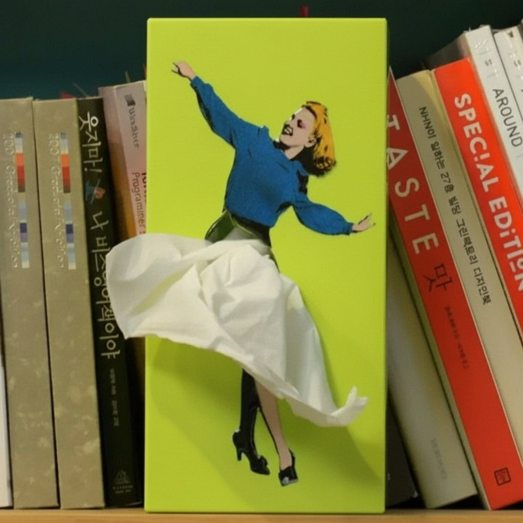 Tissue Box Cover with Skirt Design for Home Decor