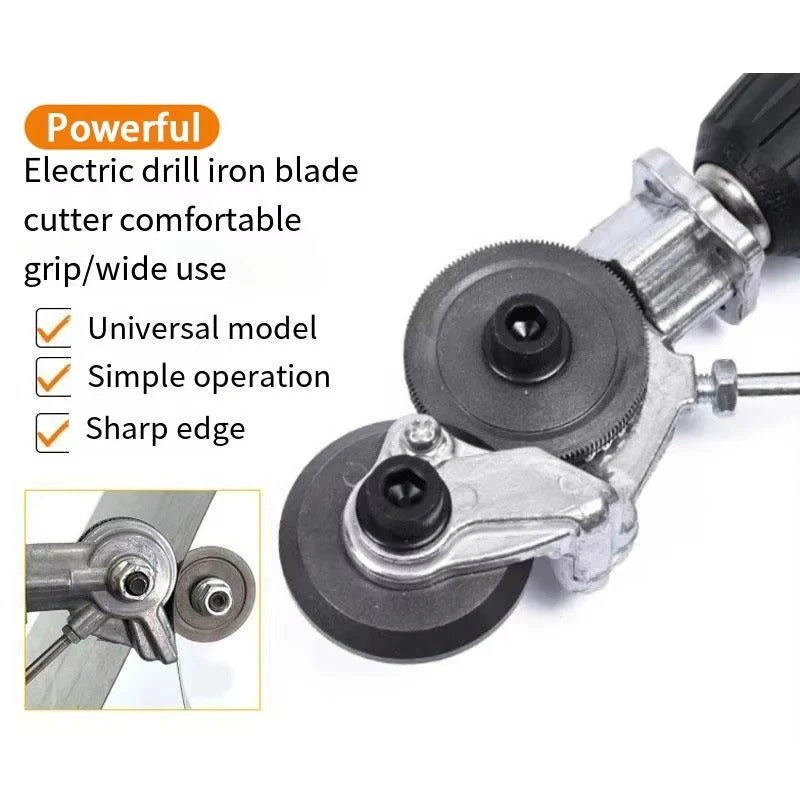 Drill Attachment for Metal Plate Cutting – Precision Nibbling Tool