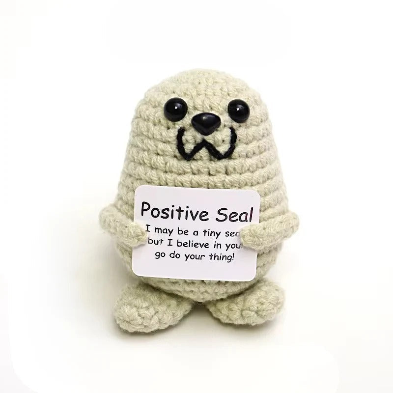 Hedgehog Plush Toy with Affirmation Card for Home Decor and Gifting