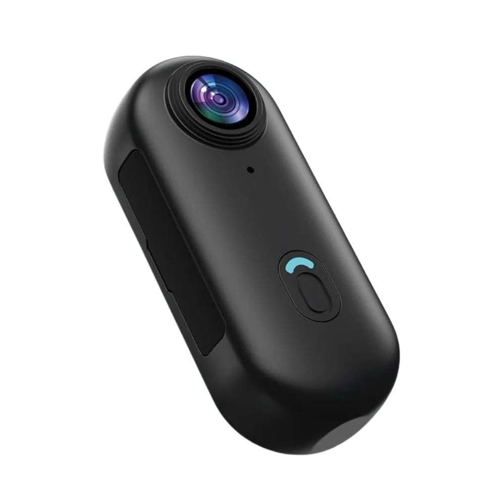 Water-Resistant Compact Thumb Action Camera, 4K, 128GB Storage