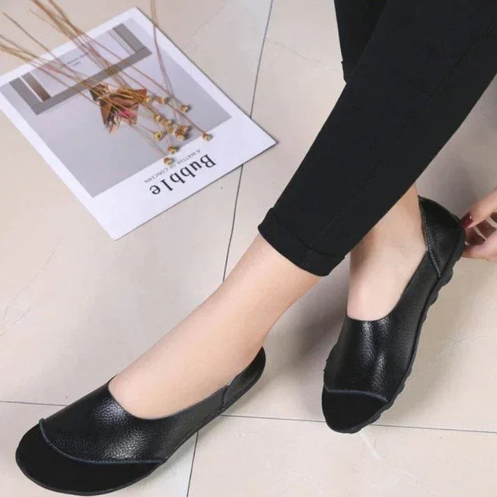 Women's Wide Fit Suede Moccasin Slippers with Comfortable Insole