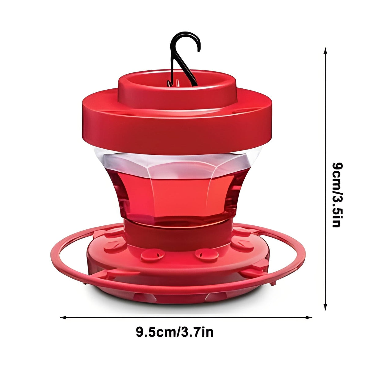 Red Hanging Water Feeder with Perches and Ant Barrier