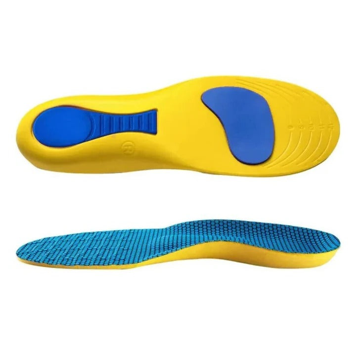 Cushioned Heel Cup Insoles for Arch Support with Moisture-Wicking Layer