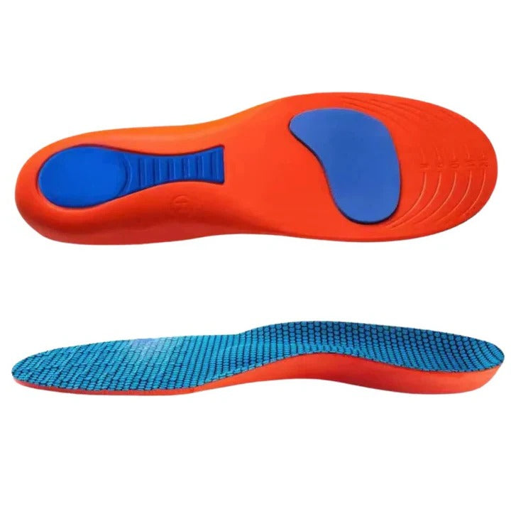 Cushioned Heel Cup Insoles for Arch Support with Moisture-Wicking Layer