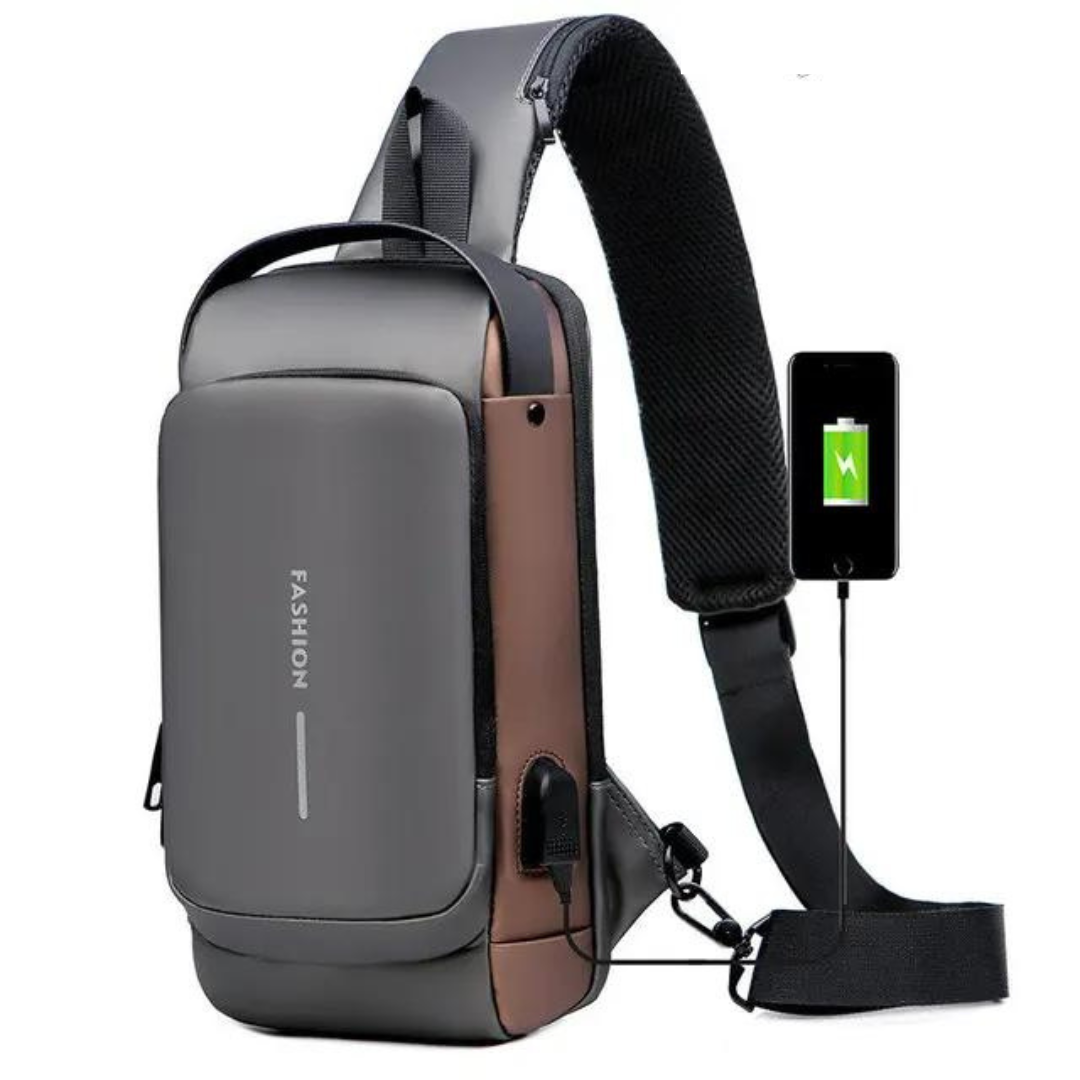 Backpack with Concealed Zippers for Theft Protection