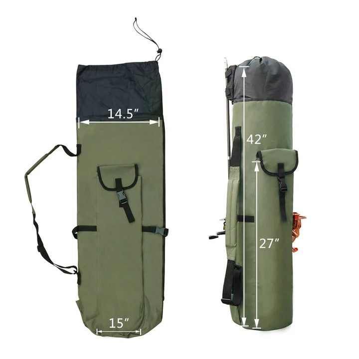 Tackle Storage Fishing Rod Bag for Easy Transport