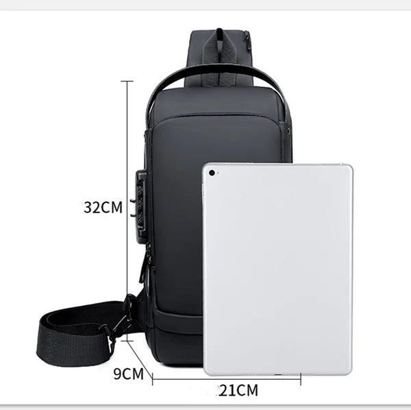 Backpack with Concealed Zippers for Theft Protection