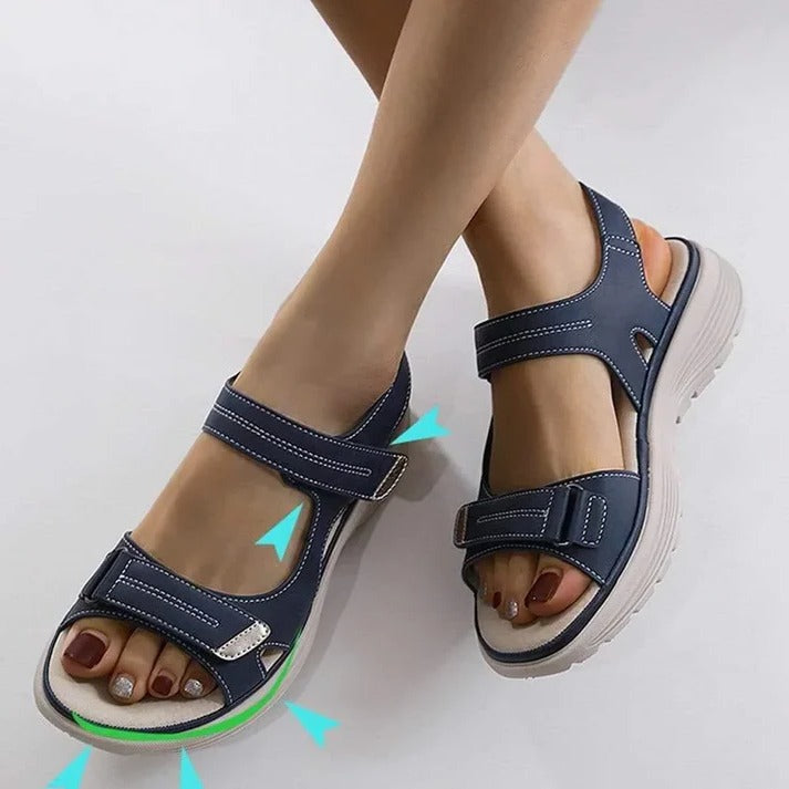 Open-Toe Sandals for Active Use Featuring Arch Support
