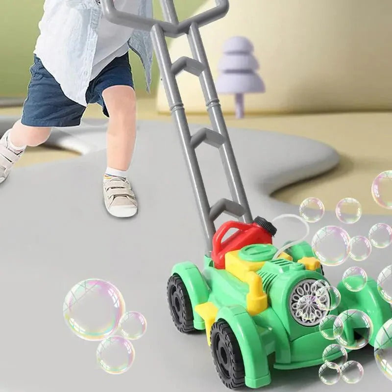 Outdoor Push Toy for Kids – Bubble Lawn Mower and Automatic Maker