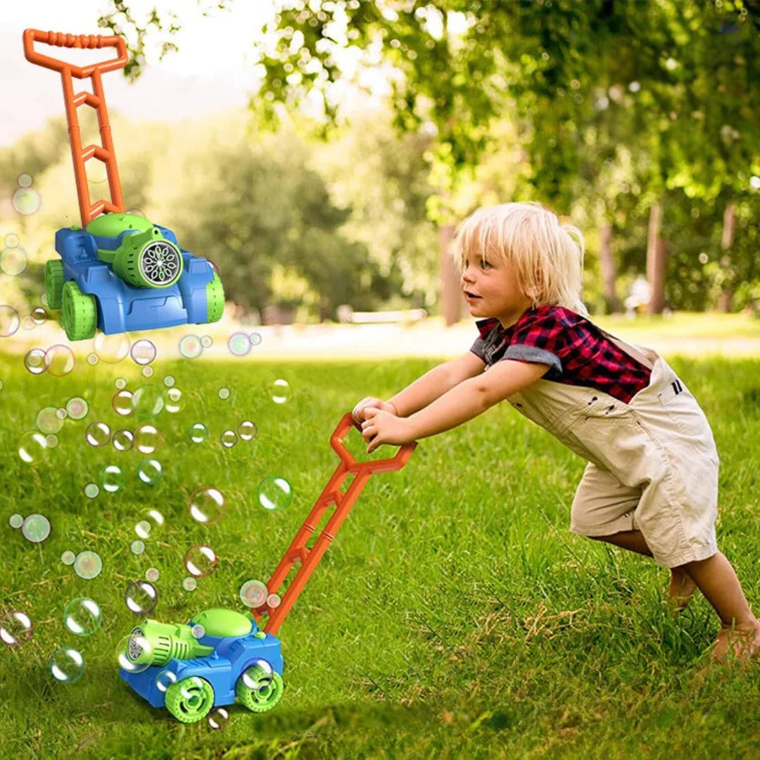 Outdoor Push Toy for Kids – Bubble Lawn Mower and Automatic Maker