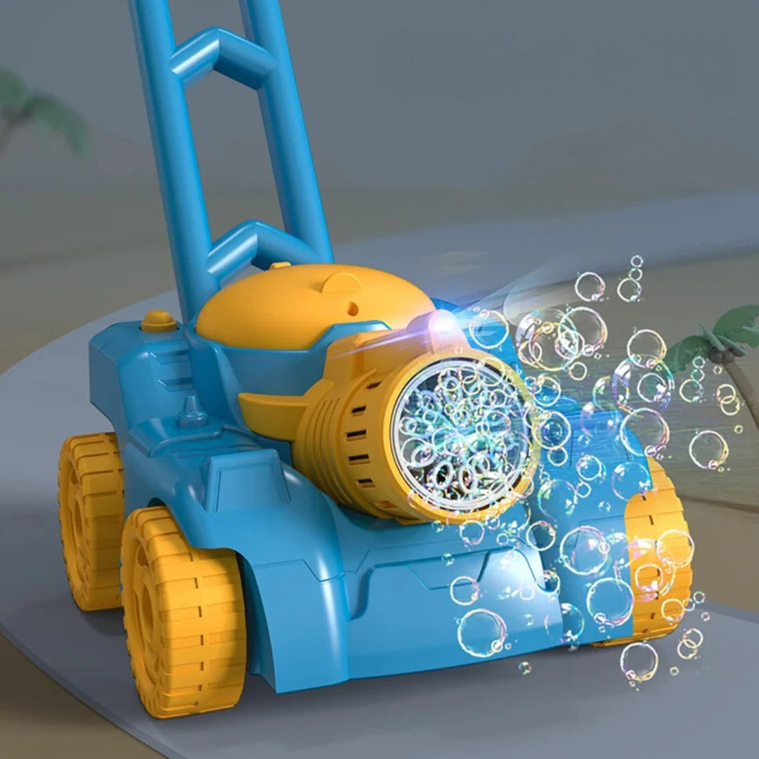 Outdoor Push Toy for Kids – Bubble Lawn Mower and Automatic Maker