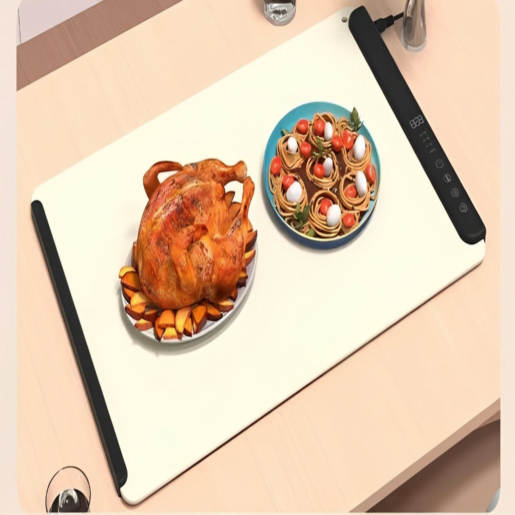 Electric Food Heating Mat – Foldable with Temperature Regulation and Auto Shutoff