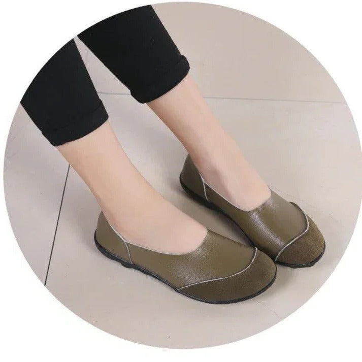 Women's Wide Fit Suede Moccasin Slippers with Comfortable Insole