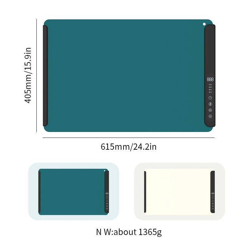 Electric Food Heating Mat – Foldable with Temperature Regulation and Auto Shutoff