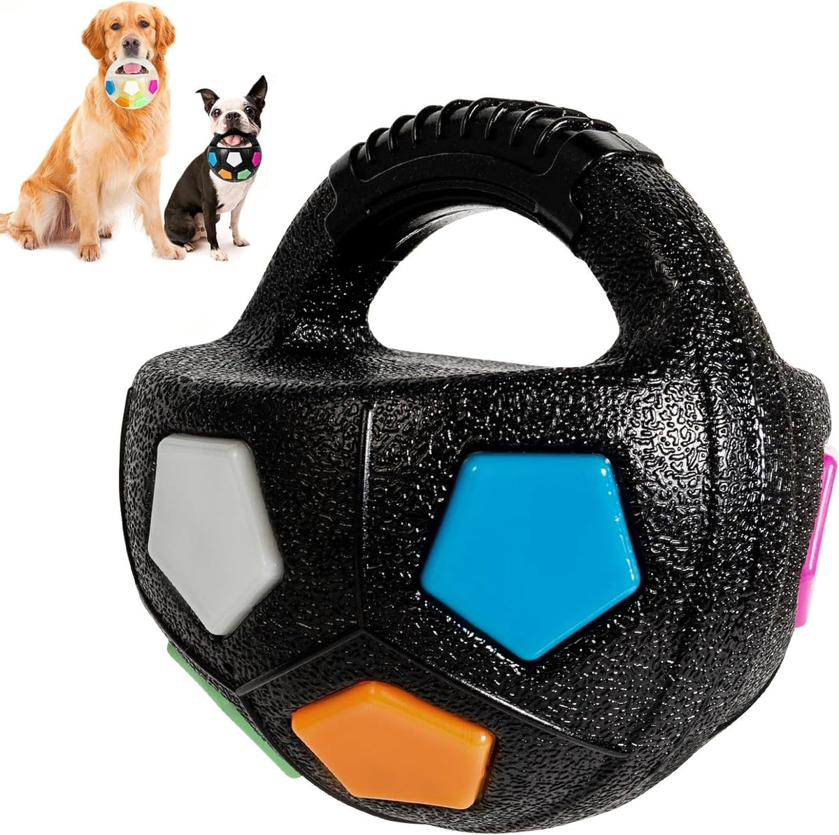 Durable Rubber Chew Toy Shaped Like a Football in Bottle Style