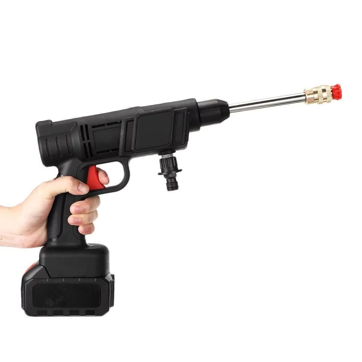 High-Pressure Water Nozzle for Cordless Car Washing