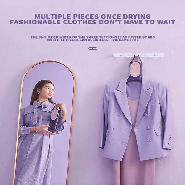 Folding Heated Clothes Drying Rack with Shoe Dryer and Timer
