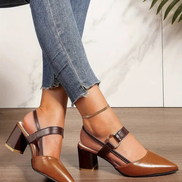 Ankle Strap Support for Women's Block Heel Pumps