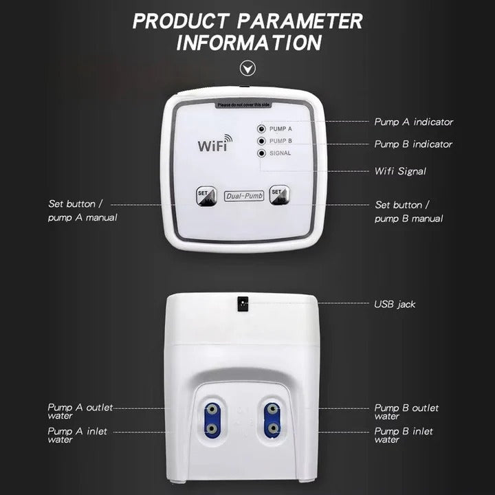 Smart Plant Irrigation System with 20 Drip Ports and WiFi Connectivity