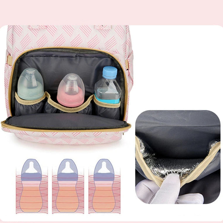 Versatile Diaper Backpack with Built-in Travel Crib Feature
