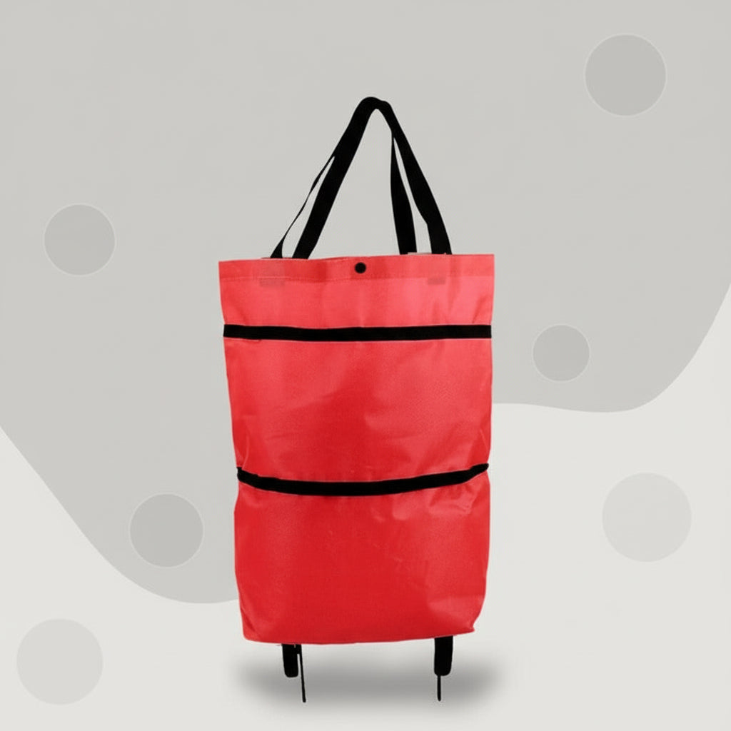 Rolling Wheels Shopping Cart Bag – Collapsible Design