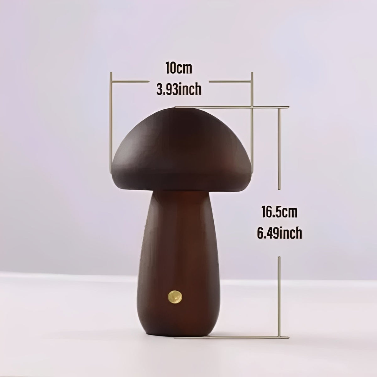 Mushroom-Shaped Table Lamp with Adjustable LED Night Light
