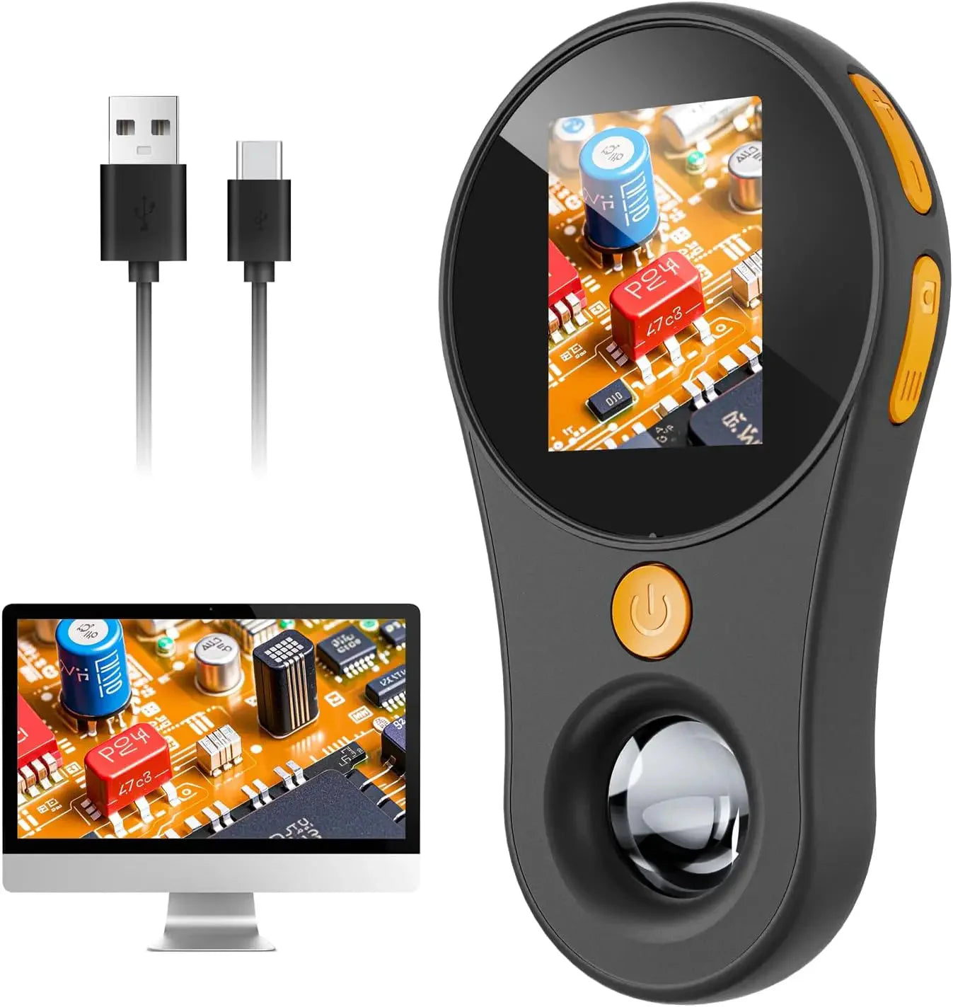 LED Light Handheld Microscope with Display