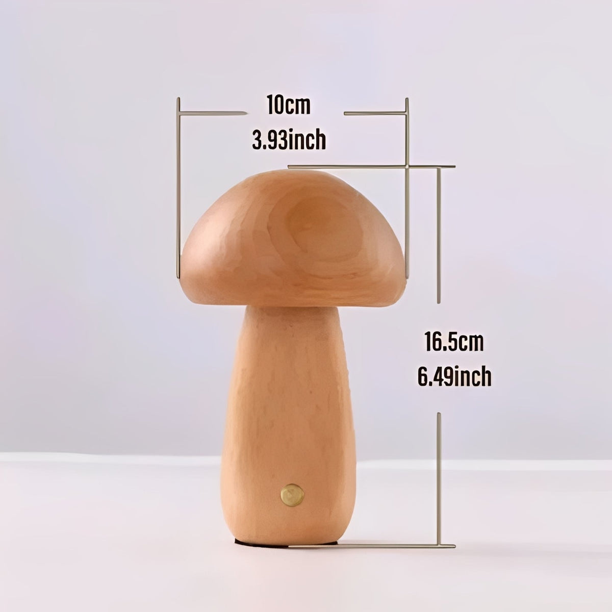 Mushroom-Shaped Table Lamp with Adjustable LED Night Light