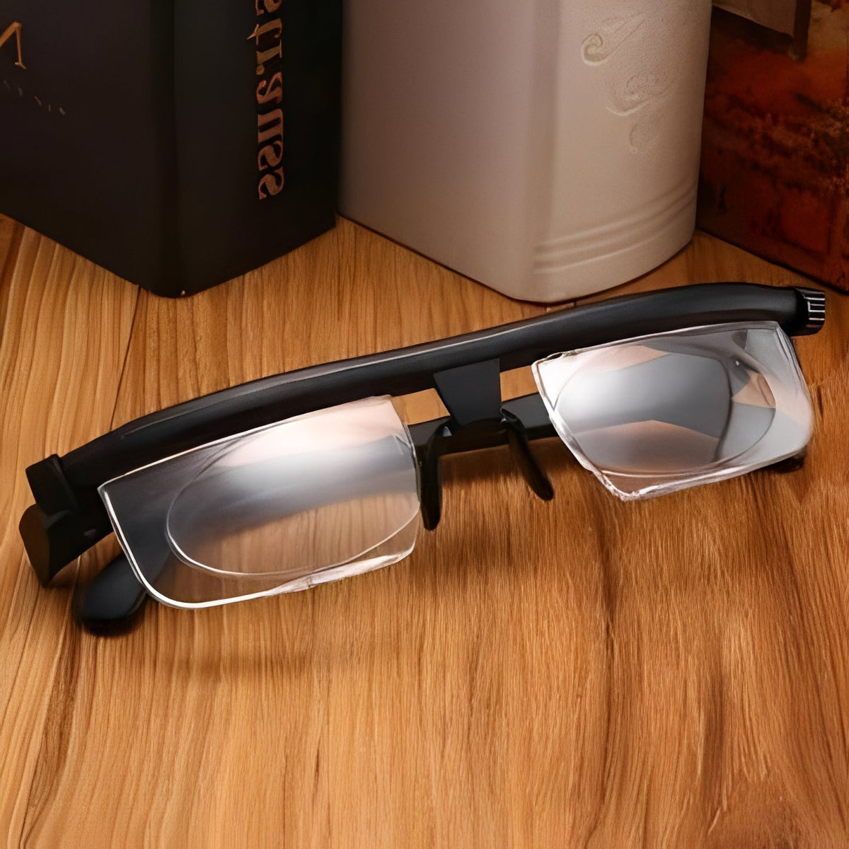 Dial Focus Adjustable Glasses with Lens Customization
