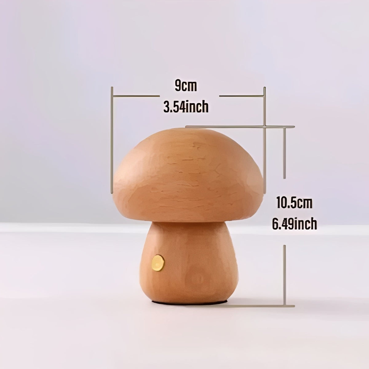 Mushroom-Shaped Table Lamp with Adjustable LED Night Light