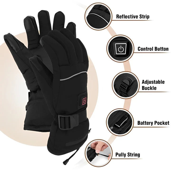 Rechargeable Battery-Powered Heated Gloves