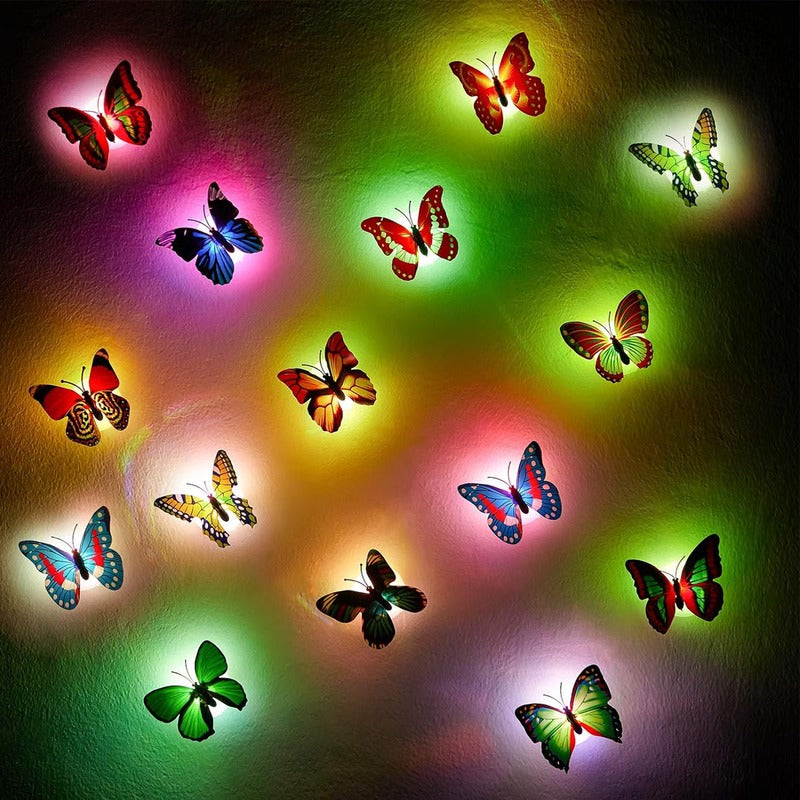3D Butterfly Wall Art with LED Lighting Accent