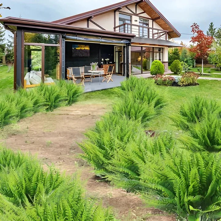 Outdoor Display Artificial Boston Fern Plant