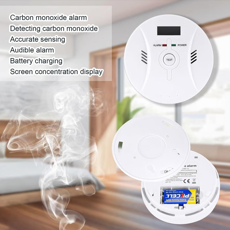 Smoke and Carbon Monoxide Alarm for Home and Kitchen Protection