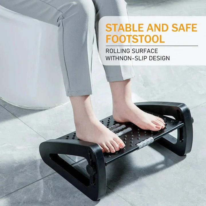 Non-Slip Under Desk Foot Rest Cushion with Adjustable Ergonomic Design