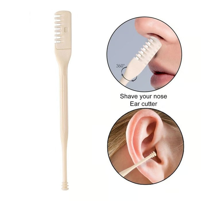 Gentle and Precise Nose Hair Trimmer with Safety Shield